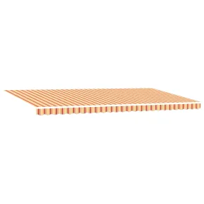 Marchiză Retractabilă Manuală cu LED Galben-Portocaliu 600x300 cm 2