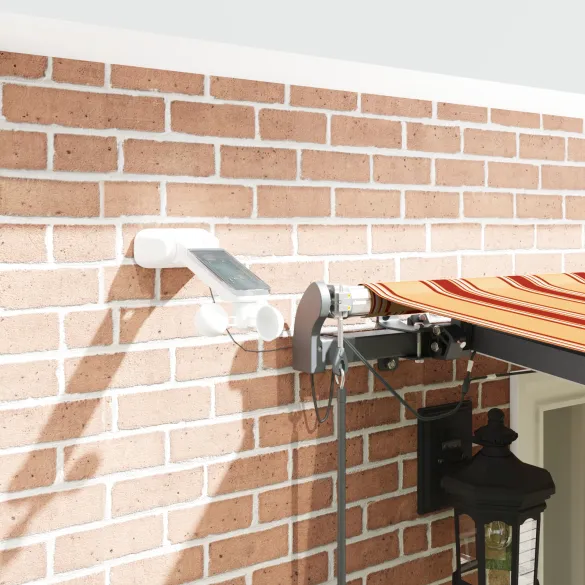 Marchiză automată cu LED 600x300cm | Galben-Portocaliu | vidaXL