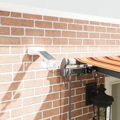 Marchiză automată cu LED 600x300cm | Galben-Portocaliu | vidaXL