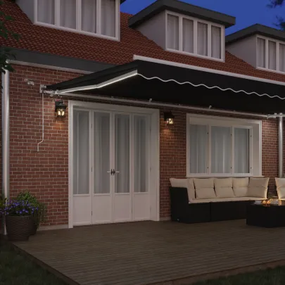 Marchiză Automată cu LED 600x300cm - Umbră și Stil | vidaXL