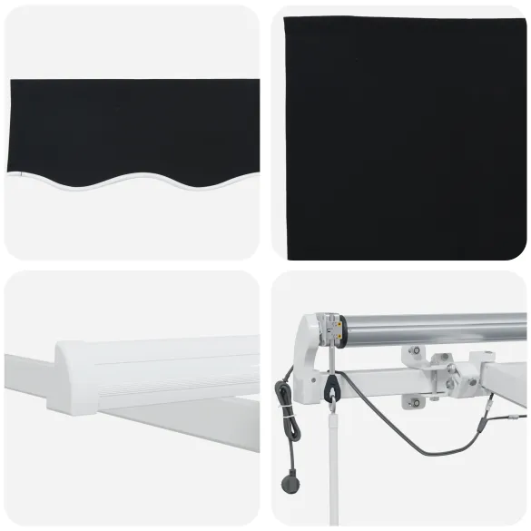 Marchiză Automată cu LED 600x300cm - Umbră și Stil | vidaXL