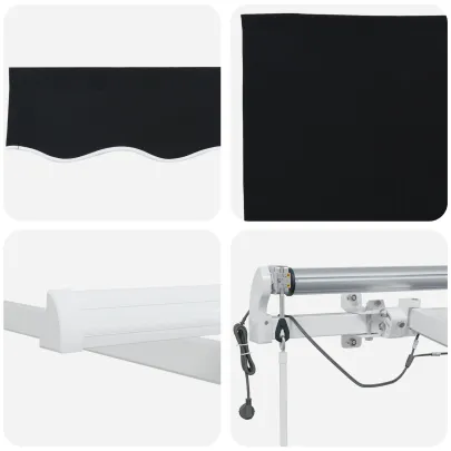 Marchiză Automată cu LED 600x300cm - Umbră și Stil | vidaXL