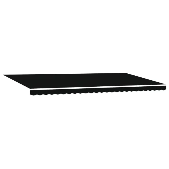 Marchiză Exterior cu LED 6x3m Negru - vidaXL