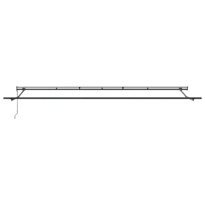 Marchiză retractabilă automată neagră 600x300 cm - vidaXL