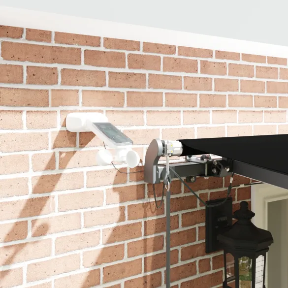 Marchiză Automată cu LED 6x3m Negru - Umbră Exterioară