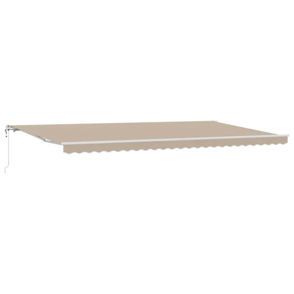 Markiză Retractabilă Automată Bej 600x300 cm - Material Schimb