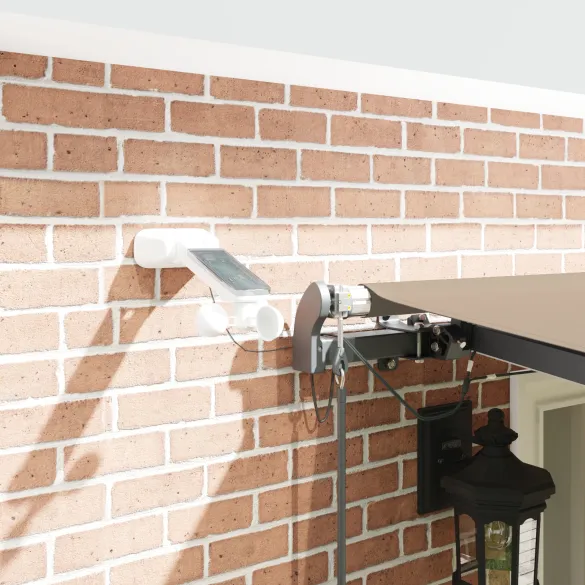 Material Marchiză Automată LED Bej 6x3 m | VidaXL