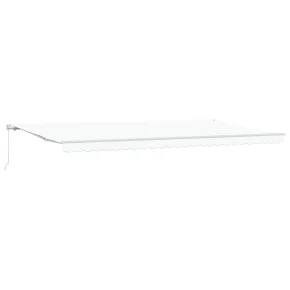 Material marchiză retractabilă Alb 600x300 cm | vidaXL 2