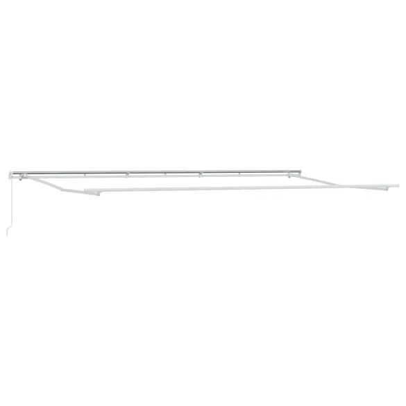 Material marchiză retractabilă Alb 600x300 cm | vidaXL