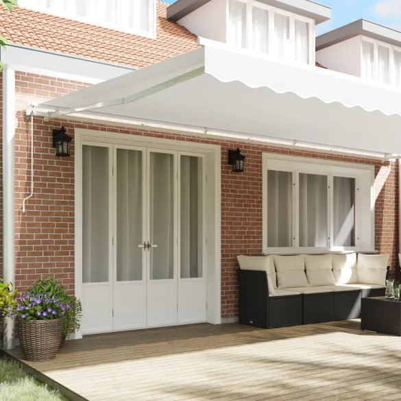 Material Măciă Automată Alb 6x3 m - Protecție UV | vidaXL