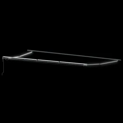Markiză retractabilă automată cu LED 6x3m - Verde/galben