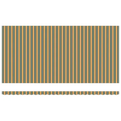 Markiză retractabilă automată cu LED 6x3m - Verde/galben