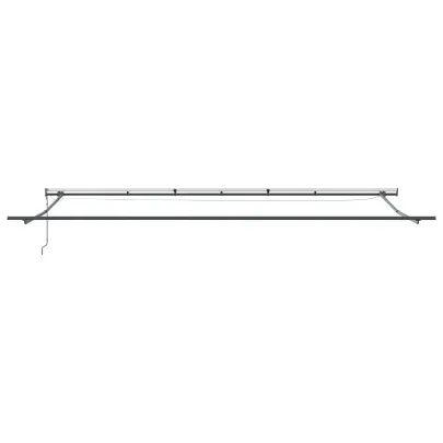 Markiză retractabilă automată cu LED 6x3m - Verde/galben