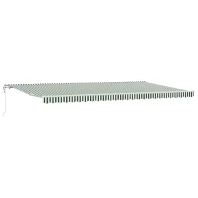 Marghieză Retractabilă Automată Verde-Albă 600x300 cm 2