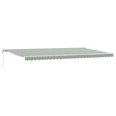 Marghieză Retractabilă Automată Verde-Albă 600x300 cm