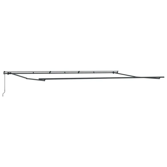 Marchiză Exterior Retractabilă Verde-Albă 600x300 cm