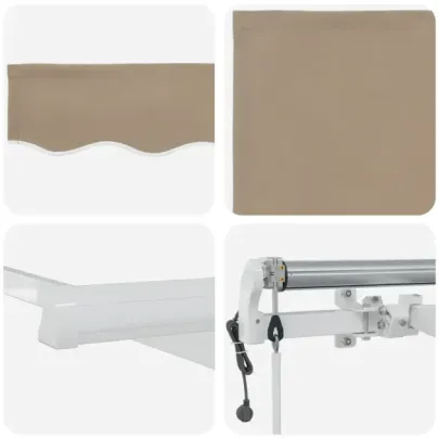Marchiză Retractabilă Automată Bej 6x3,5m - Material Înlocuire