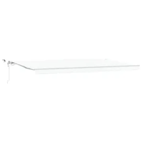 Marchiză retractabilă automată cu LED alb 600x350 cm | vidaXL 2