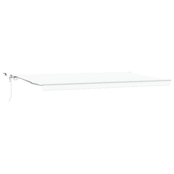 Marchiză retractabilă automată cu LED alb 600x350 cm | vidaXL