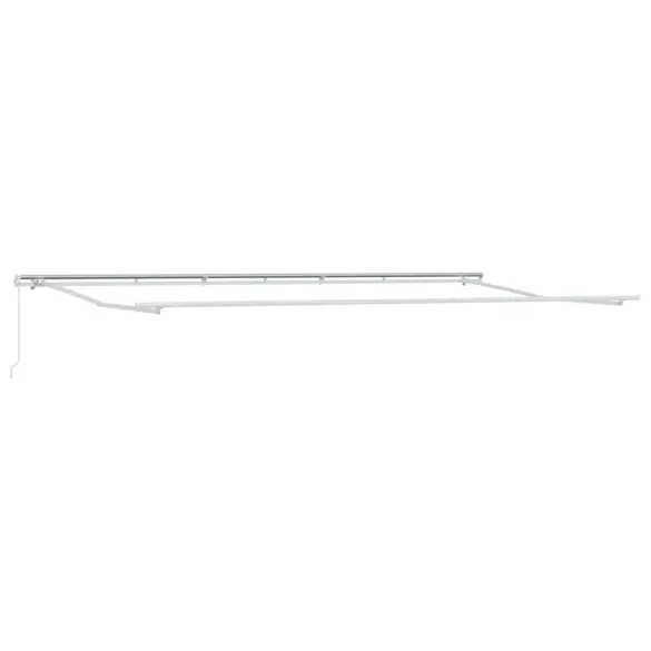 Marchiză manuală roșie retractabilă 6x3.5 m - UMBRĂ