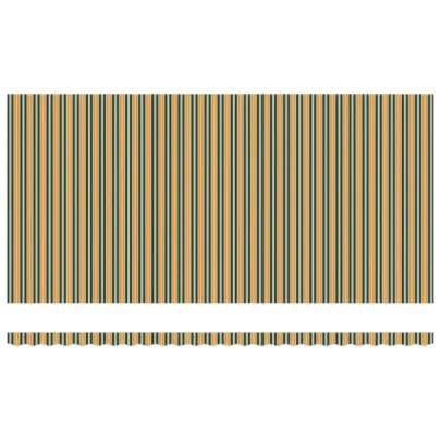 Marchiză Retractabilă Automată 6x3.5 m Verde-Galben | vidaXL