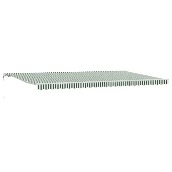 Marchiză Retractabilă Automată Verde 600x350 cm - vidaXL