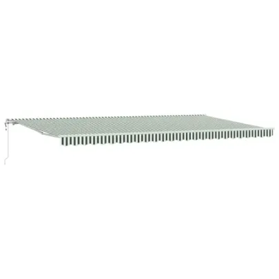 Marchiză Retractabilă Automată Verde 600x350 cm - vidaXL