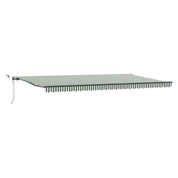 Marciză Automată cu LED 6x3.5m Verde Alb - Umbră Perfectă