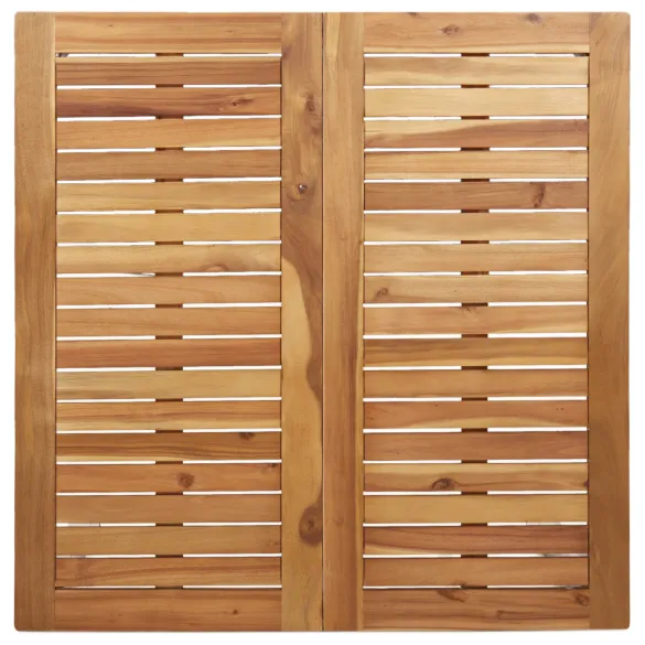 Set Masă Grădină Lemn Acacia 5 Piese - Masă Exterior 90x90 cm