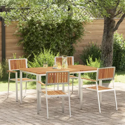 Set Masa Gradina Lemn Acacia - Masa Dining Exterior 150x90 cm