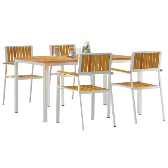 Set Masa Gradina Lemn Acacia - Masa Dining Exterior 150x90 cm