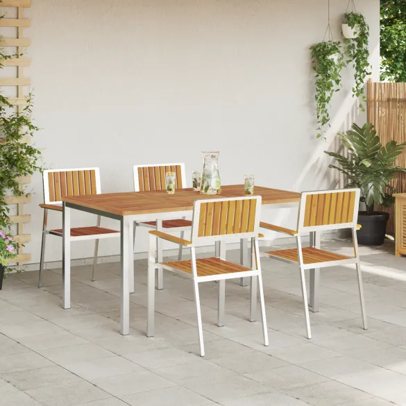 Set Masa Gradina Lemn Acacia - Masa Dining Exterior 150x90 cm