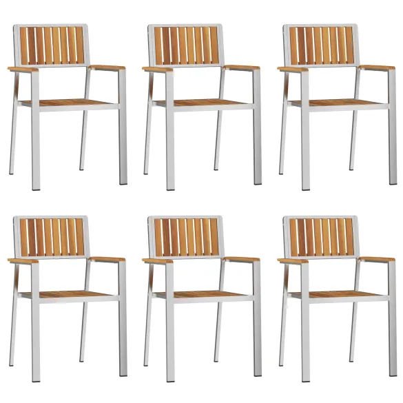 Set Masă Grădină 7 Piese Lemn Acacia Masiv | vidaXL