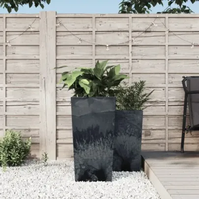 Jardinieră Antracit Interior Detașabil - Aspect Beton
