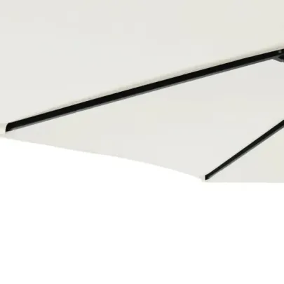 Umbrelă soare grădină oțel - 225x225 cm - Alb | Livrare gratuită