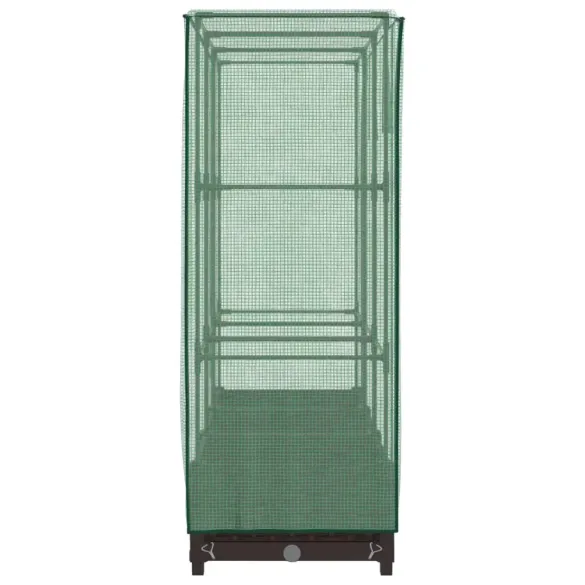 Strat Înălțat cu Seră Ratan - Cultivă Legume și Ierburi