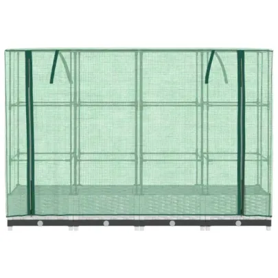 Strat Înălțat cu Seră Ratan - Cultivă Legume și Flori