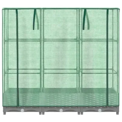 Strat Înălțat cu Seră Ratan - Grădinărit Urban