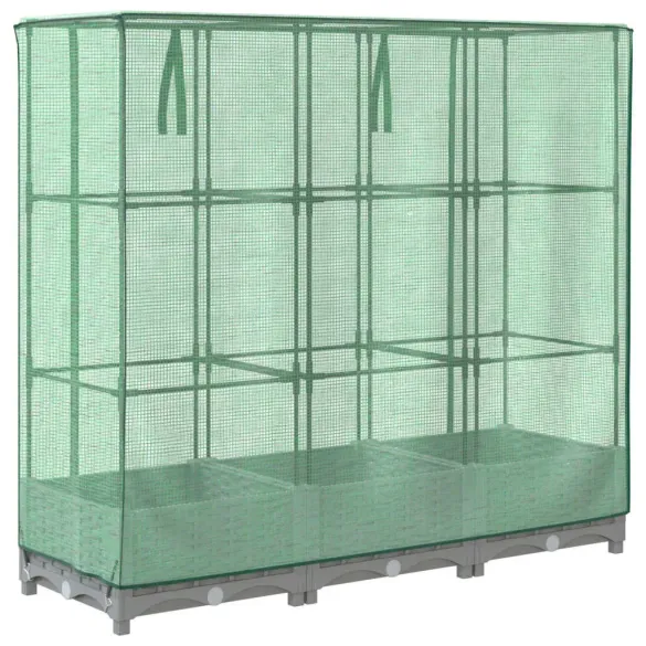 Strat Înălțat cu Seră Ratan - Grădinărit Urban