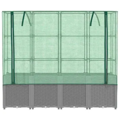 Strat Înălțat cu Seră Ratan - Protecție Plantă | Comandă Acum