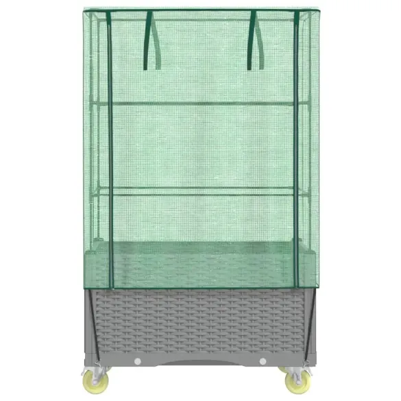 Strat Înălțat cu Roți și Husă Protectie - 80x50 cm