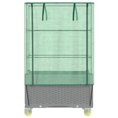 Strat Înălțat cu Roți și Husă Protectie - 80x50 cm