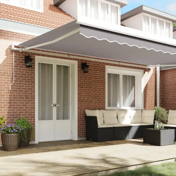 Material Umbră 5x3.5 m Gri deschis | Protecție UV | vidaXL