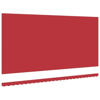 Copertină de înlocuire 6x3.5 m Roșu - Protecție solară