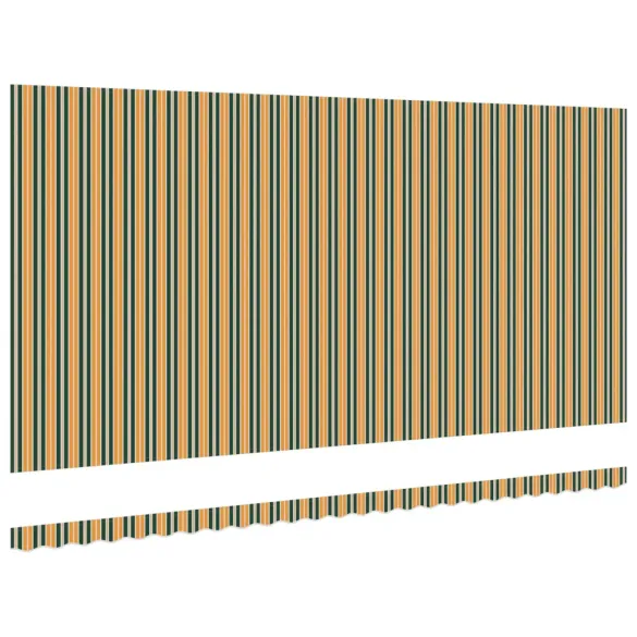Pânză de Marchiză 6x3.5 m Verde-Galben | vidaXL