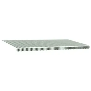 Material Marchiză 6x3 m Verde-Alb | vidaXL 2
