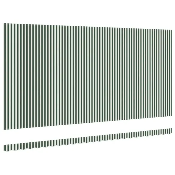 Material Marchiză 6x3 m Verde-Alb | vidaXL