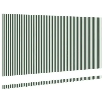 Material Marchiză 6x3 m Verde-Alb | vidaXL