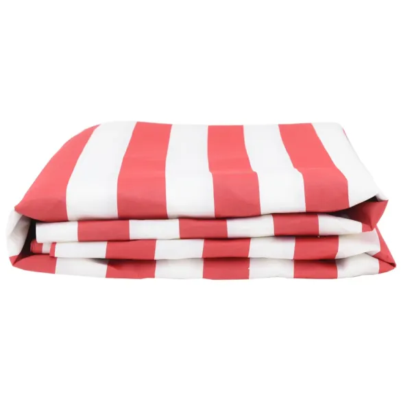 Țesătură marchiză dungi roșu-alb 10x1.6m | Protecție UV