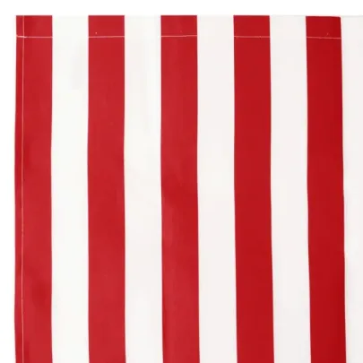 Țesătură marchiză dungi roșu-alb 10x1.6m | Protecție UV